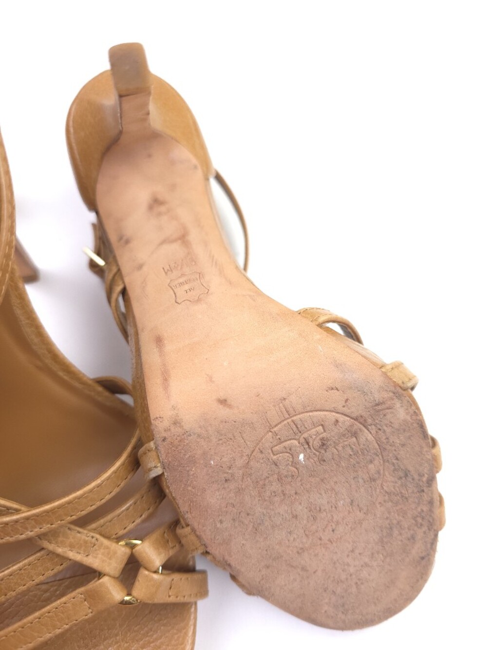 Tory Burch Tan Heels Size 9 ½ m - Picture 11 of 13